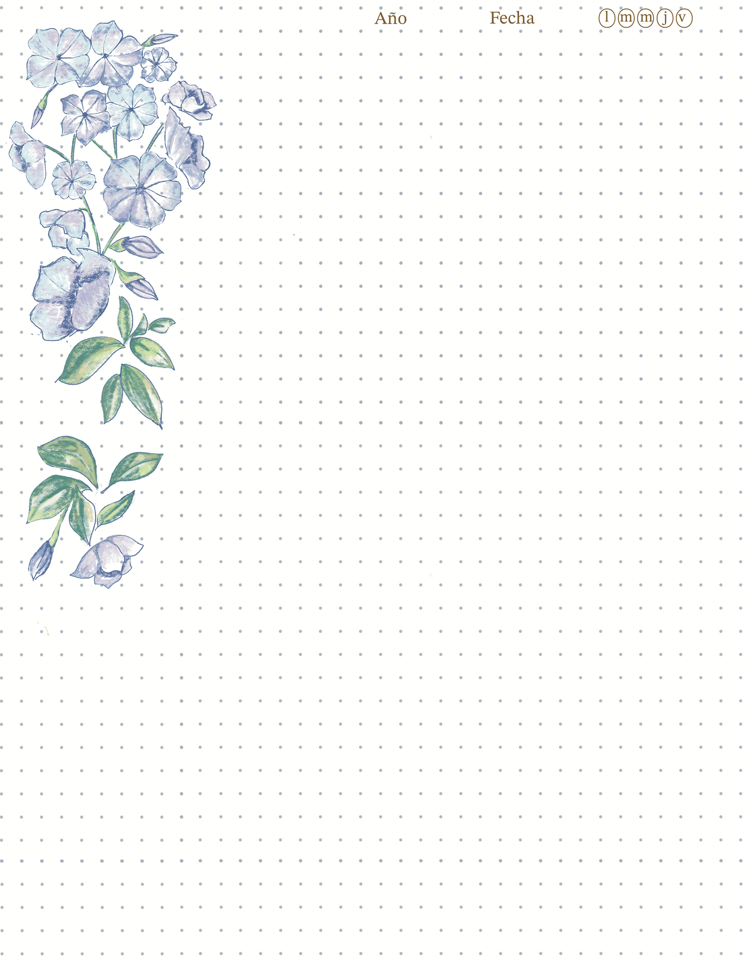 A4 and US letter free CMYK pages with dots- For print